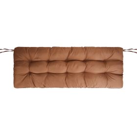 1Pc Bench Seat Cushion For Indoor Outdoor Furniture Water-Resistant Or Non-Water-Resistant Options 8CM Or 10CM 51.18 X 19.68IN For Garden Patio B (Option: Waterproof 10CM Coffee)
