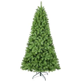 Artificial Tree, White Flocked Pine Premium Christmas Tree, Lifelike PE&PVC Mixed Tips (Option: 9ft)