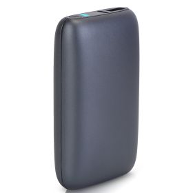 1Pc Electric Double Sided Hand Warmer Battery Backup Power Bank Rechargeable Hand Heater With 3 Temperature Levels Portable Pocket Warmer (Color: Grey)