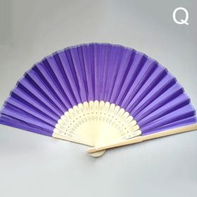 1pc Folding Fan Handheld Fans Chinese Paper Classical Hanfu Fan Solid Color Hand Fan Home Decoration Fan Chinese Fan Hand Folding Fans (Style: 17)