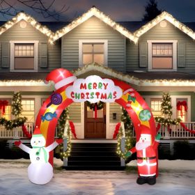 Halloween Outdoor Decorations, Blow Up Yard Decorations, Built-in LED Lights Décor for Indoor Home Party Garden Lawn Store, 5.9FT Pumpkin Ghost (Style: Santa Archaway)